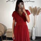 ROBE LONGUE TERRACOTTA CHARLIE