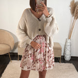 JUPE FLEURIE ROSE EMY