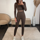 ENSEMBLE DE SPORT MARRON ZAC