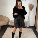 JUPE COURTE ALINA VERT FONCÉ