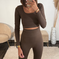 ENSEMBLE DE SPORT MARRON ZAC