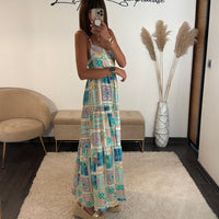 ROBE VERTE/BLEUE VALENCIA