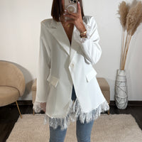 BLAZER BLANC DENTELLE ZELLY