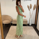 ROBE VERT D'EAU LUCILE