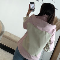 VESTE IMPERMEABLE ROSE/BEIGE ISIA