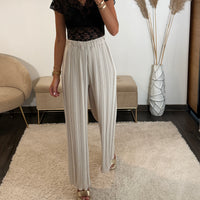 PANTALON PLISSEE BEIGE HARRY