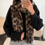 ECHARPE LEOPARD TAUPE LEA