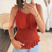 TOP A POIS TERRACOTTA ENZO