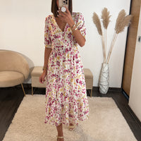 ROBE BLANCHE FLOWER PRUNE