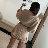 ENSEMBLE GAZE DE COTON BEIGE TELIO