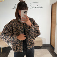VESTE LEOPARD FAUVE ROBIE