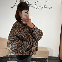 VESTE LEOPARD FAUVE ROBIE