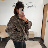 VESTE FLEURIE CHOCO ROBIE