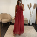 ROBE DOS CROISE VIEUX ROSE KATIA