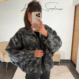 VESTE FLEURIE NOIRE ROBIE