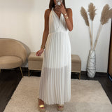 ROBE DOS CROISE BLANCHE KATIA