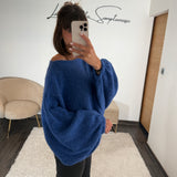PULL OVERSIZE BLEU