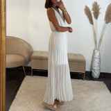 ROBE DOS CROISE BLANCHE KATIA