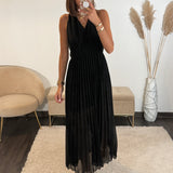 ROBE DOS CROISE NOIRE KATIA