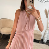 ROBE DOS CROISE ROSE KATIA