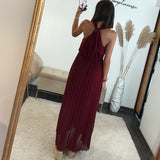ROBE DOS CROISE BORDEAUX KATIA