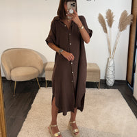 ROBE GAZE DE COTON CHOCO JULIE