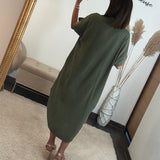 ROBE GAZE DE COTON KAKI JULIE