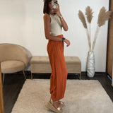 PANTALON SAROUEL TERRACOTTA