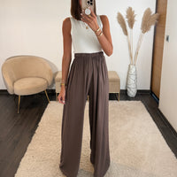 PANTALON FLUIDE CHOCO MAZA