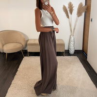 PANTALON FLUIDE CHOCO MAZA