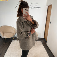 MANTEAU GRIS LEO