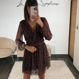 ROBE FLEURIE CHOCO JESSY