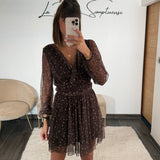 ROBE FLEURIE CHOCO JESSY