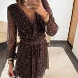 ROBE FLEURIE CHOCO JESSY