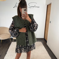 VESTE SANS MANCHE KAKI LUMIA