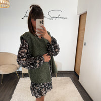 VESTE SANS MANCHE KAKI LUMIA