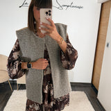 VESTE SANS MANCHE GRISE LUMIA
