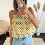 TOP JAUNE A POIS MAEL