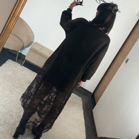 ROBE PULL DENTELLE CHOCO SANDY