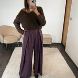 PANTALON À CARREAUX BORDEAUX YVAN