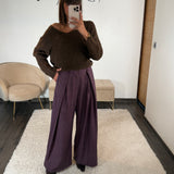 PANTALON À CARREAUX BORDEAUX YVAN
