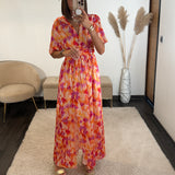 ROBE PEACHY FUCHSIA ALMA