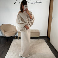 ENSEMBLE BEIGE OVERSIZE STAN