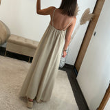 ROBE BEIGE PERLES