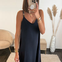 ROBE MARINE PERLES