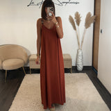 ROBE TERRACOTTA PERLES