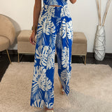 ENSEMBLE BLEU FEUILLE