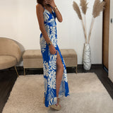 ENSEMBLE BLEU FEUILLE