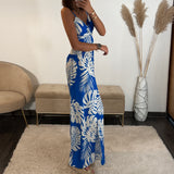 ENSEMBLE BLEU FEUILLE