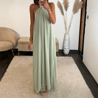 ROBE ETOILE VERT D'EAU